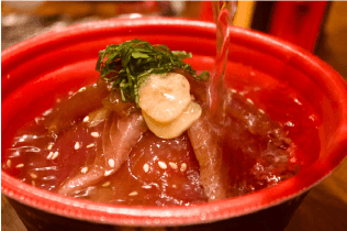 かつおの漬け丼